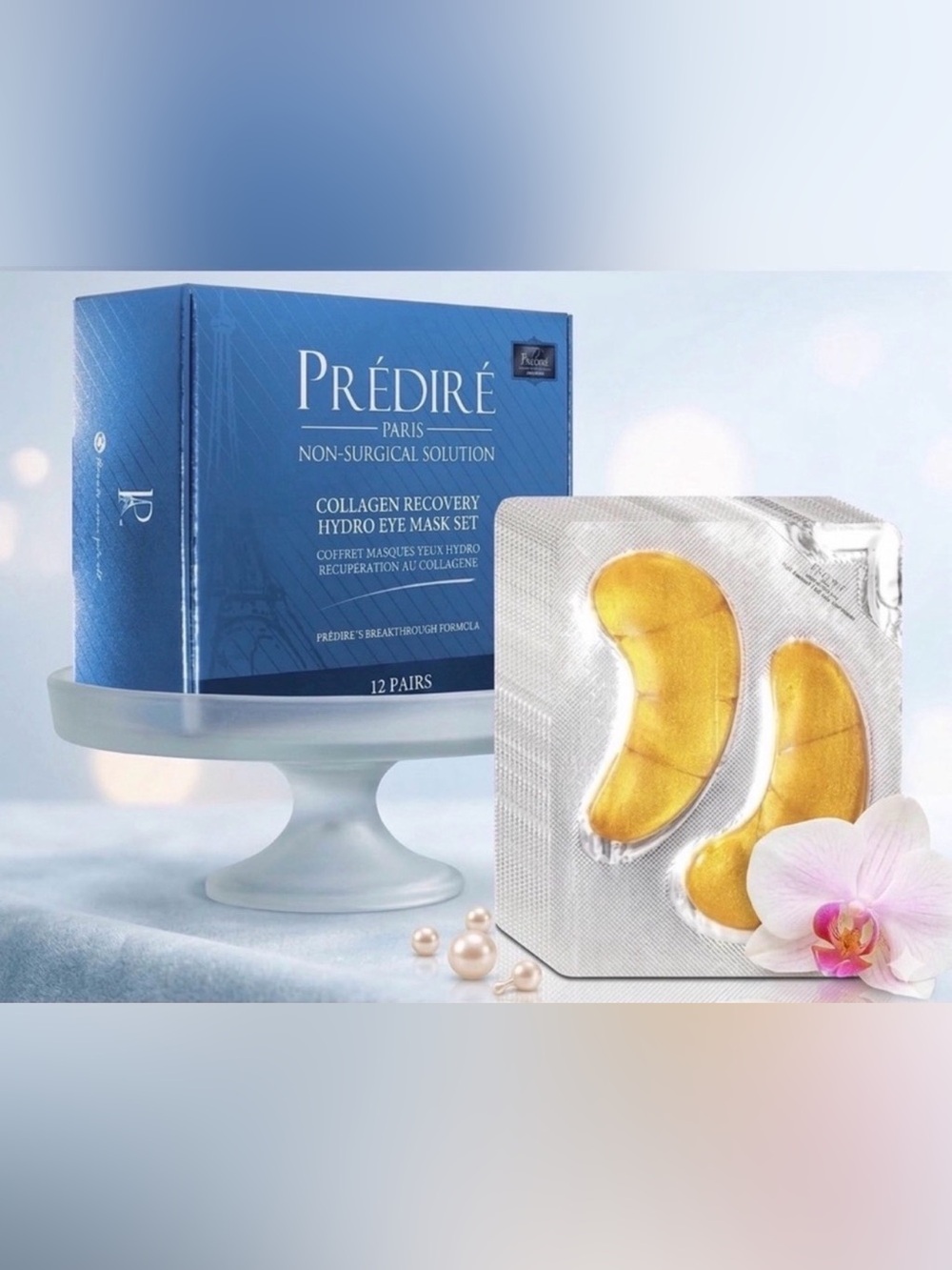 Predire Paris Collagen Anti-Aging Firming Hydro Eye Mask Set - Retail $750